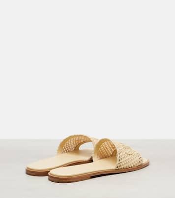 Soleil logo embroidered slides | Chloé