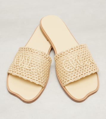 Soleil logo embroidered slides | Chloé