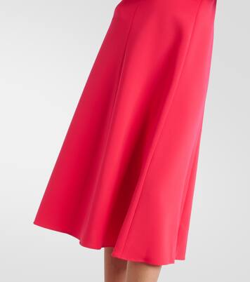 Bow-detail crêpe midi dress  | Carolina Herrera