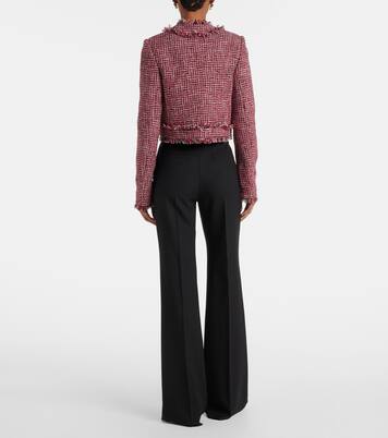 Wool-blend tweed jacket | Safiyaa