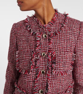 Wool-blend tweed jacket | Safiyaa