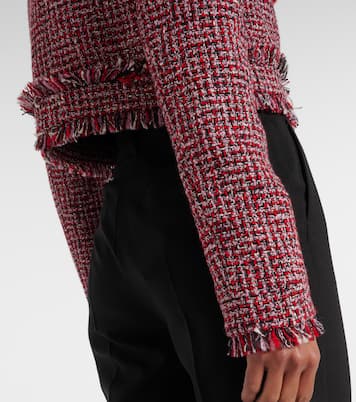 Wool-blend tweed jacket | Safiyaa