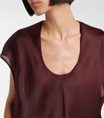 Robe longue Darby en soie | Khaite