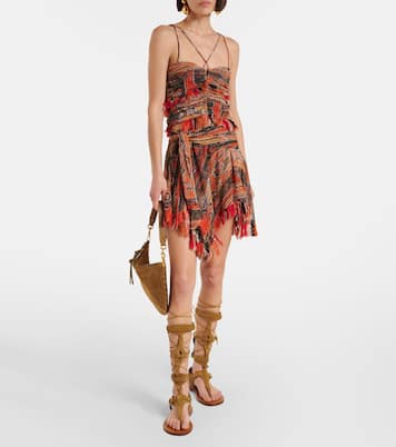 Römersandalen Nensi aus Veloursleder | Isabel Marant