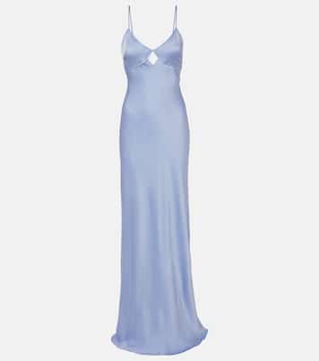Cutout satin gown | Victoria Beckham