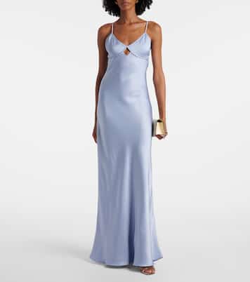 Cutout satin gown | Victoria Beckham