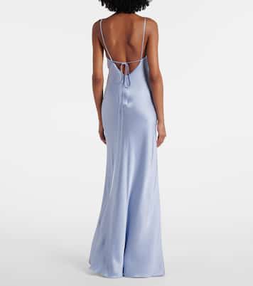 Cutout satin gown | Victoria Beckham