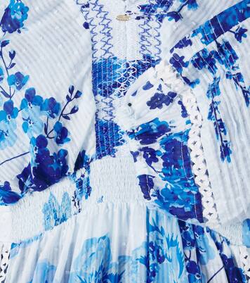 Floral cotton playsuit  | Poupette St Barth Kids