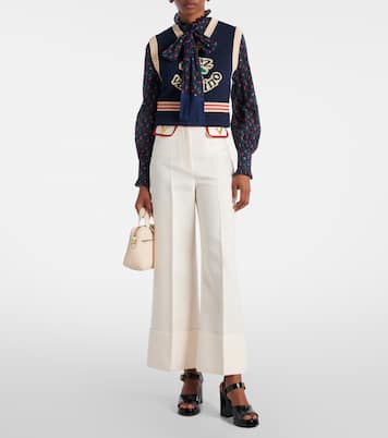 Plateausandalen Fawcette VLogo Signature 100 aus Leder | Valentino Garavani