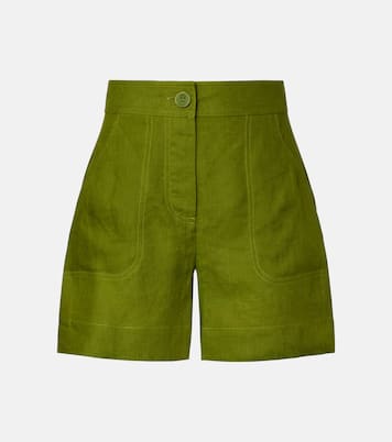 Correct high-rise linen shorts | Eres