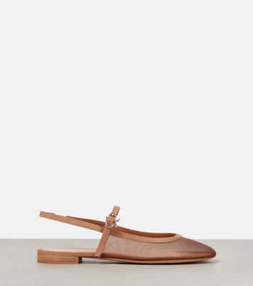 Organza slingback flats | Gianvito Rossi