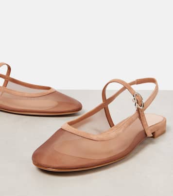 Organza slingback flats | Gianvito Rossi