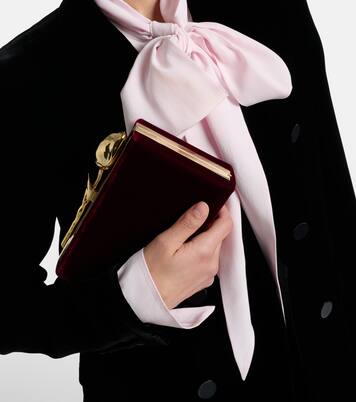 Bloom Mini velvet clutch | Erdem