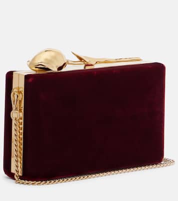 Bloom Mini velvet clutch | Erdem