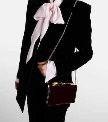 Bloom Mini velvet clutch | Erdem