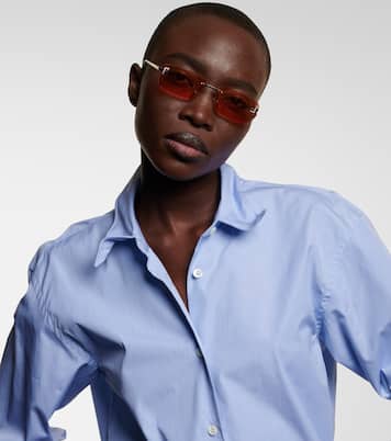 Fendi First Crystal rectangular sunglasses | Fendi