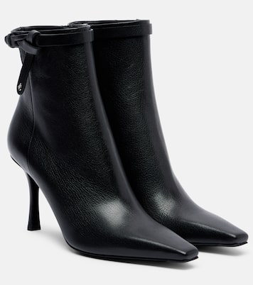 Camie 85 cutout leather ankle boots | Jimmy Choo
