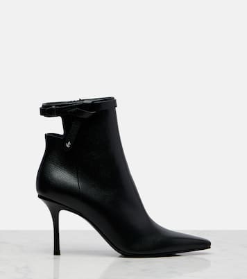 Camie 85 cutout leather ankle boots | Jimmy Choo