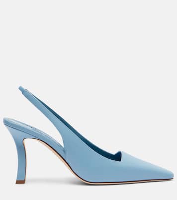 Moirasli leather slingback pumps | Manolo Blahnik
