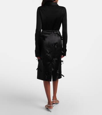 Midirock aus Satin | Jil Sander