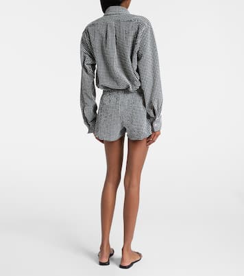 Gingham seersucker shorts | Hunza G