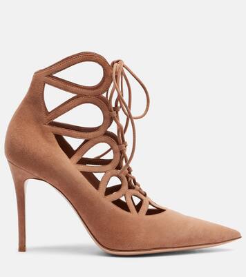 Pointy 95 suede pumps | Gianvito Rossi