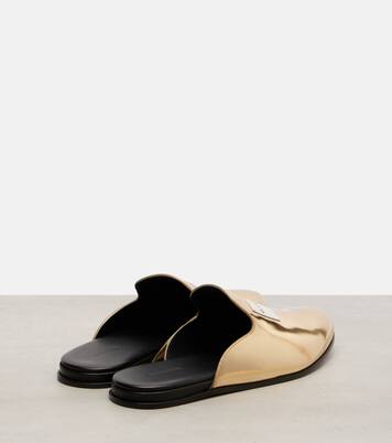 Mules en cuir à logo | Givenchy