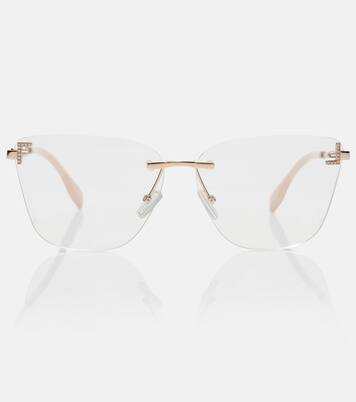 Fendi First Crystal cat-eye glasses | Fendi