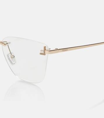 Fendi First Crystal cat-eye glasses | Fendi
