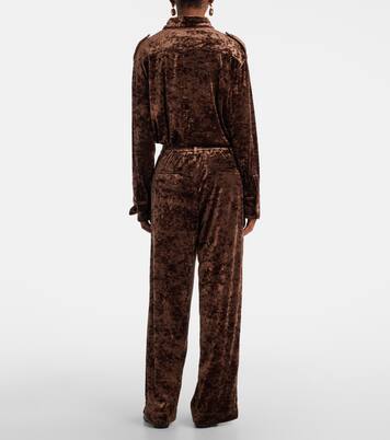 Gerade Hose aus Samt | Xu Zhi