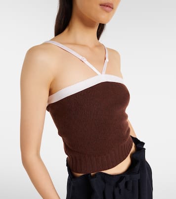 Wool and cashmere top | Prada