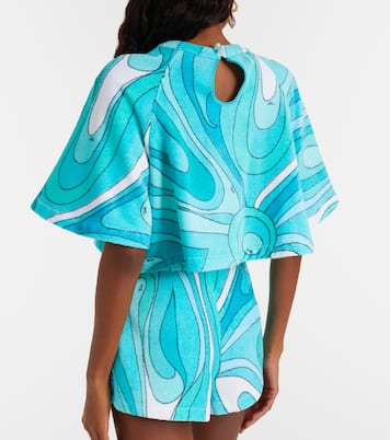 Iride cotton terry crop top | Pucci