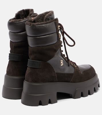 Sapporo shearling-lined leather lace-up boots | Bogner