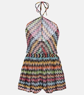 Zigzag lamé playsuit | Missoni