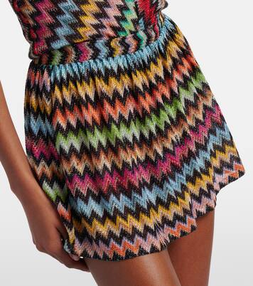 Zigzag lamé playsuit | Missoni