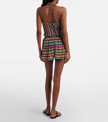 Zigzag lamé playsuit | Missoni