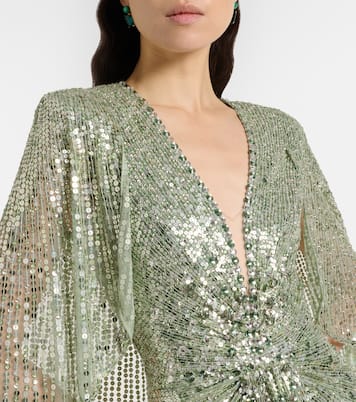 Robe Carrie mit Pailletten und Kristallen | Jenny Packham