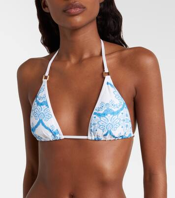 Malta printed bikini top | Melissa Odabash