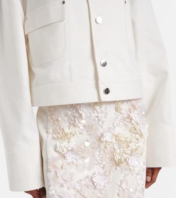 Sequined cotton drill jacket | Plan C