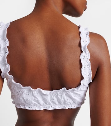 Broderie anglaise ruffled bikini top | Polo Ralph Lauren