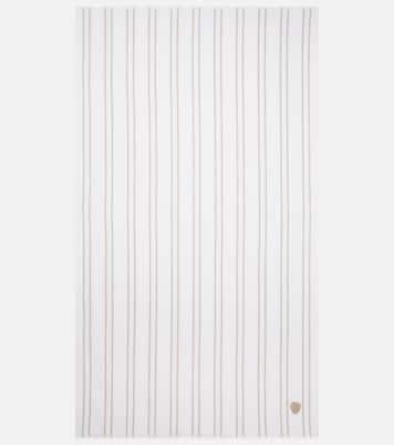 Striped cotton terry beach towel | Brunello Cucinelli