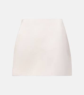 Silk satin miniskirt | Lisa Yang