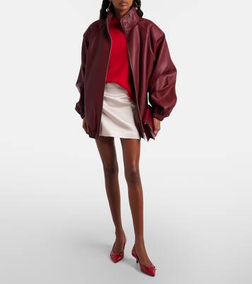 Silk satin miniskirt | Lisa Yang