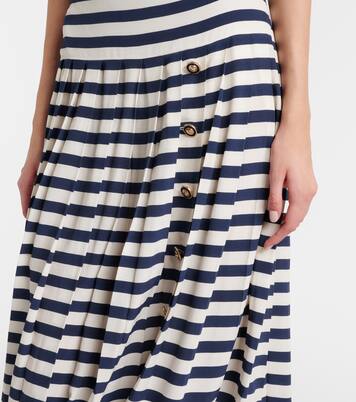 Lea striped midi skirt | Rixo