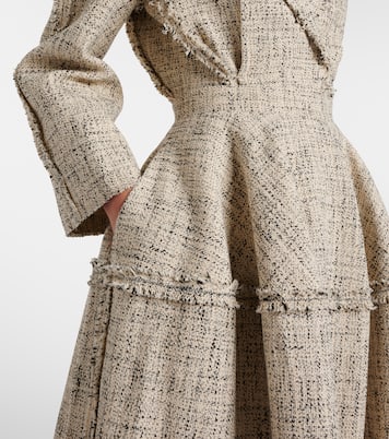 Cotton-blend tweed midi skirt | Erdem