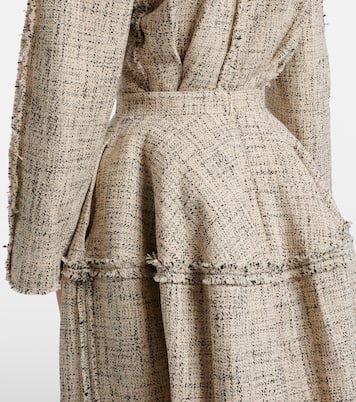 Cotton-blend tweed midi skirt | Erdem