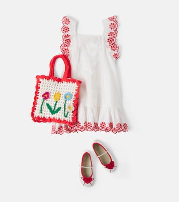 Kleid aus Leinen und Baumwolle | Stella McCartney Kids