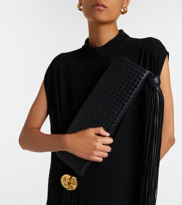 Serata Intrecciato leather clutch | Bottega Veneta