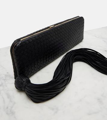 Serata Intrecciato leather clutch | Bottega Veneta