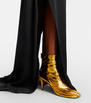 Glove metallic leather ankle boots | Proenza Schouler